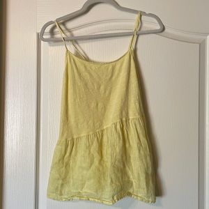 Anthropologie yellow tank top